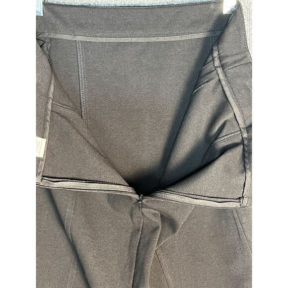 Liz Claiborne Mini Pencil Skirt High Waisted Back Slit Stretch Black Womens 8 - Picture 9 of 11